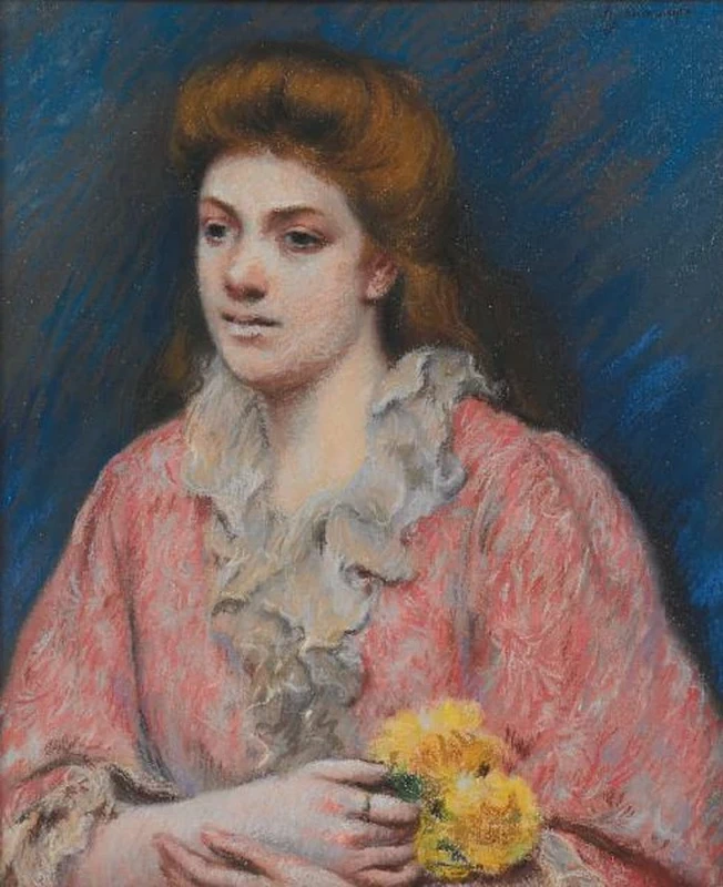 Fanciulla con fiori gialli - Museo Civico di Palazzo Te, Mantova, Italia